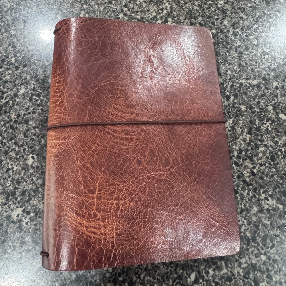Chic sparrow full grain leather B6 travel notebook cover